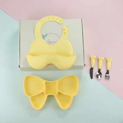 Do babador livre do bebê de Bpa o produto comestível impermeável Siliconee do nó da curva ajusta o tamanho
