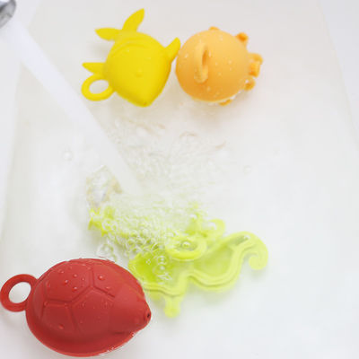 Crianças NOVAS das crianças da chegada que flutuam o produto comestível livre do bpa dos brinquedos do silicone do banho que sai os dentes brinquedos da água do silicone