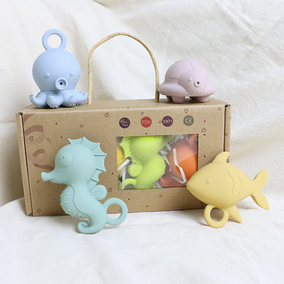 Crianças crianças banho flutuante brinquedos de silicone Bpa Grade gratuito de alimentos