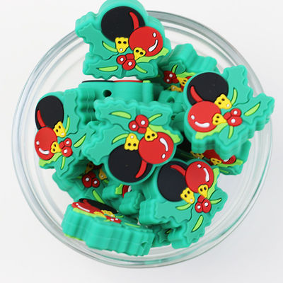 Contas Focais de Silicone Personalizadas para o Natal