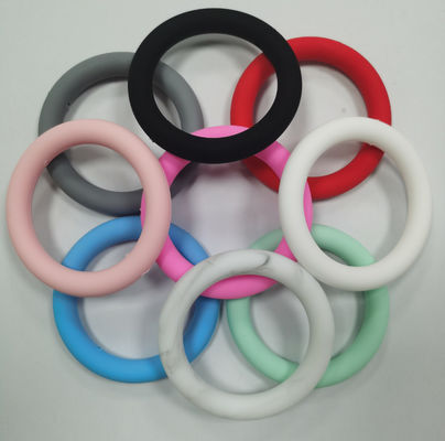 Grânulos focais do anel-O do silicone por atacado de PISSEN para keychains de DIY