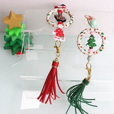 O silicone imprimiu O Ring Beads para toda a corrente chave do uso DIY dos povos ou a outra decoração