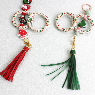 O silicone imprimiu O Ring Beads para toda a corrente chave do uso DIY dos povos ou a outra decoração