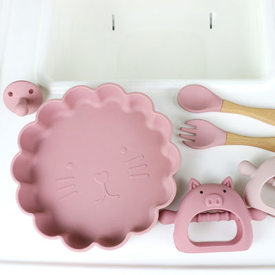 Vário silicone feito sob encomenda Teether do aperto do punho da forma do porco das formas para o bebê com vários projetos