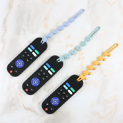 Vário bebê feito sob encomenda dos projetos que sai os dentes produtos no vário brinquedo do teether do silicone do controlador da tevê das cores