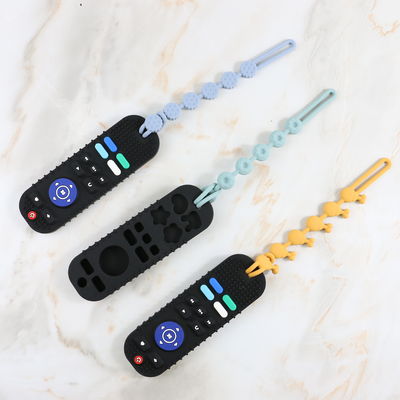 Vário bebê feito sob encomenda dos projetos que sai os dentes produtos no vário brinquedo do teether do silicone do controlador da tevê das cores