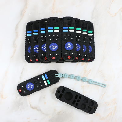 Vário bebê feito sob encomenda dos projetos que sai os dentes produtos no vário brinquedo do teether do silicone do controlador da tevê das cores