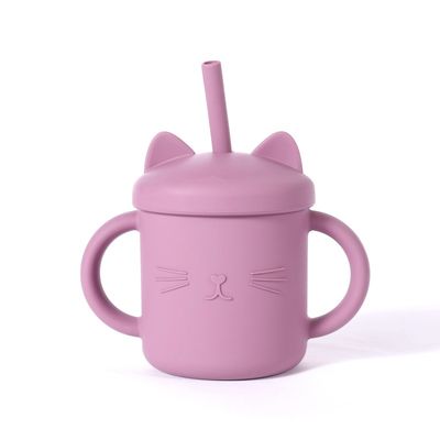 Copo infantil de silicone de alta durabilidade com material flexível