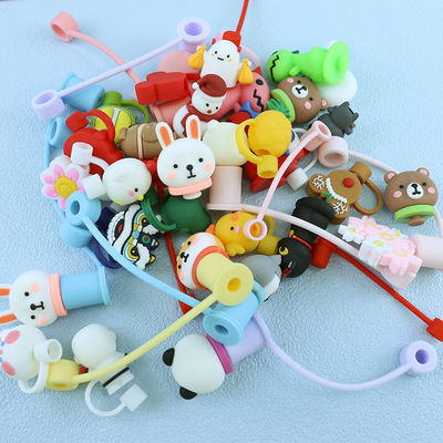 Charms Topper de palha disponíveis no atacado para canudinho de canudo de tamanho de material diferente