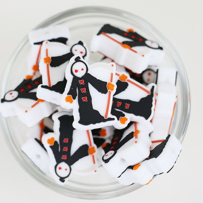 Silicone seguro de 100% que sai os dentes os grânulos Não-tóxicos para grânulos focais do silicone dos bebês e das crianças DIY o Dia das Bruxas
