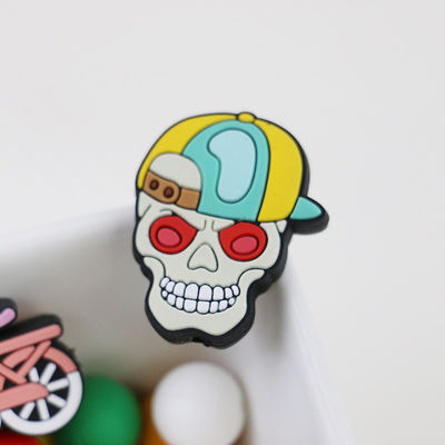 Grânulo focal do silicone feito sob encomenda das abóboras do crânio do Dia das Bruxas para keychains das penas de DIY