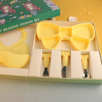 O presente aprovado pelo FDA do grupo dos utensílios de mesa do silicone encaixota resistente ao calor e antiderrapante