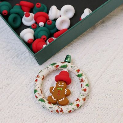 Chapéu de Natal 3D de silicone para crianças