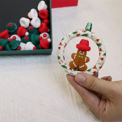 Chapéu de Natal 3D de silicone para crianças