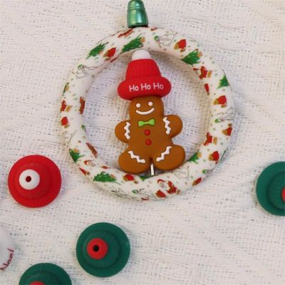 Chapéu de Natal 3D de silicone para crianças