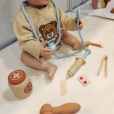 Produtos de brinquedos de silicone para bebês com função de desempenho de papel de 8 peças