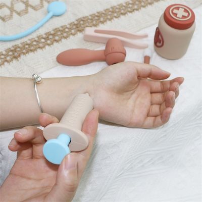 Produtos de brinquedos de silicone para bebês com função de desempenho de papel de 8 peças