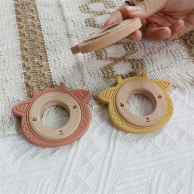 Calmar a dor de gengiva silicone dente de bebê dente de brincar suave ovelha baleia