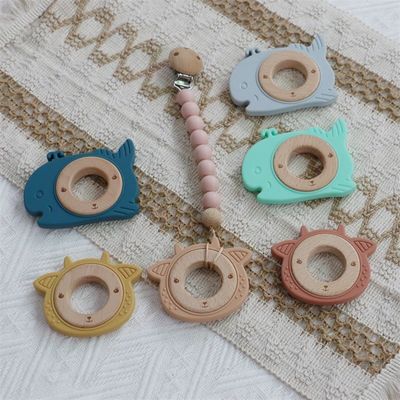 Calmar a dor de gengiva silicone dente de bebê dente de brincar suave ovelha baleia