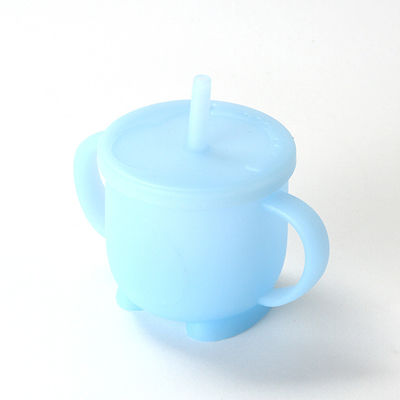 Copo de silicone para bebê de qualidade alimentar para alimentação fácil e confortável