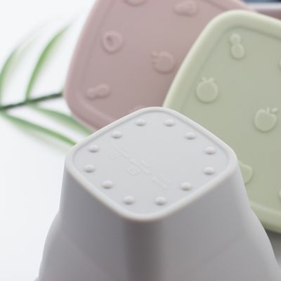 Copo de silicone impresso com palha 12*7*10cm