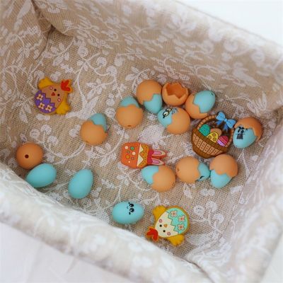 Grânulos de silicone para dentição com design de impressão personalizado