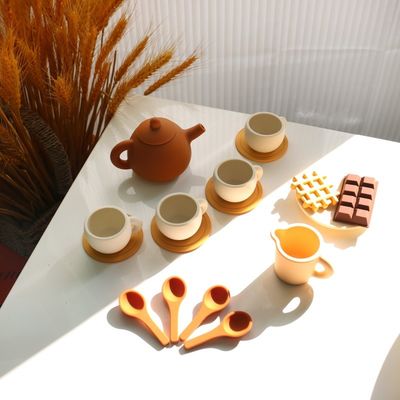 Produtos de silicone para bebés com brinquedos de silicone com tetera