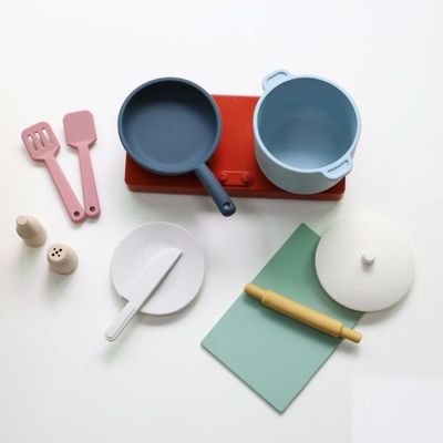 Fábrica Nova Chegada Finge Jogar Kitchen Toys Montessori Educação Silica Gel Kitchen Silicone Toy