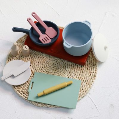 Fábrica Nova Chegada Finge Jogar Kitchen Toys Montessori Educação Silica Gel Kitchen Silicone Toy