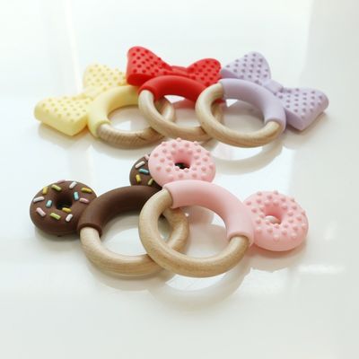 Conjunto de dente de bebê de silicone flexível com material não tóxico e desenhos de animais bonitos brinquedos de dente de bebê recém-nascido