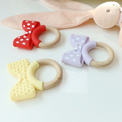 Anel de dentição de silicone de grau alimentar congelado para alívio extra brinquedo educacional de silicone de frutas