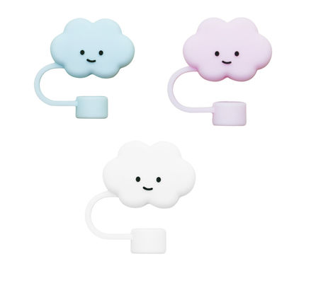 Grátis FULL silicone não tóxico PVC livre de BPA livre de silicone palha Topper Cloud Covers perfeito para 6-12mm palha