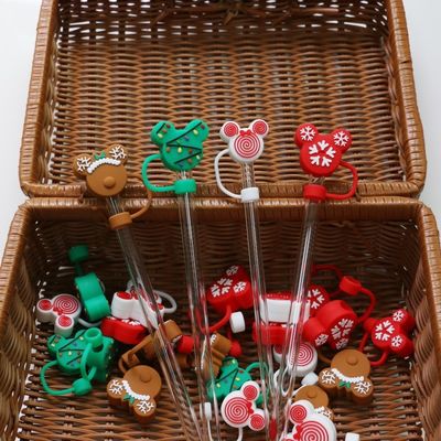 Fabrica por atacado e personalizado Full Silicone Bpa Grade Alimentar Grade de silicone palha Topper Caps de chapéu para palhas de beber