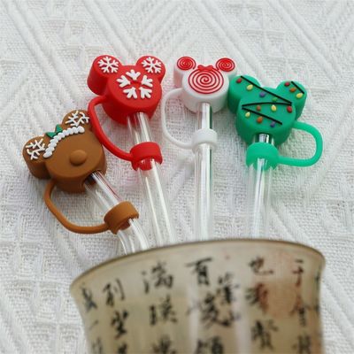 Fabrica por atacado e personalizado Full Silicone Bpa Grade Alimentar Grade de silicone palha Topper Caps de chapéu para palhas de beber