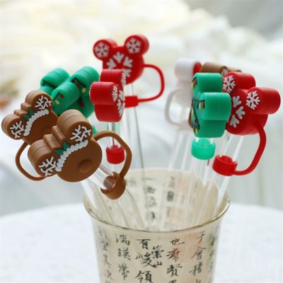 Fabrica por atacado e personalizado Full Silicone Bpa Grade Alimentar Grade de silicone palha Topper Caps de chapéu para palhas de beber