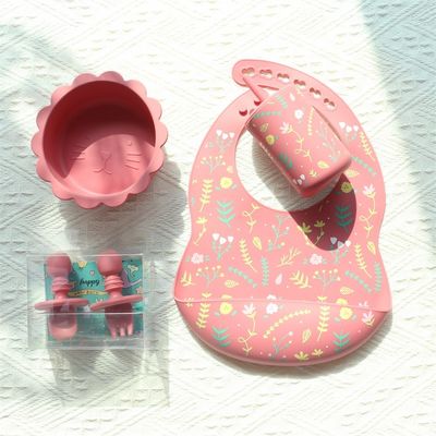 Bife de silicone à prova de água e manchas - Resistente a confusão - Hora das refeições grátis