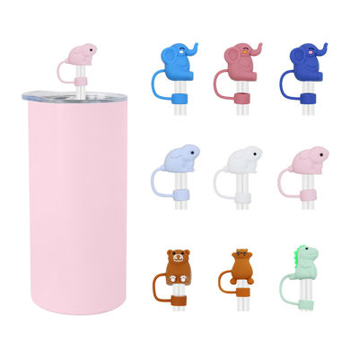Cobertura de palha de silicone completo em design 3D para tampões de Stanley Cup 6-12mm