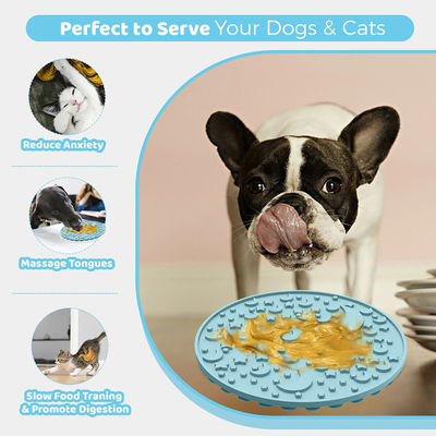 Desenho personalizado de novo labirinto para fora Cães divertidos Ligar comida Puzzle Bowls Silicone BPA livre Pet Slow Feeder Dog Bowl Plate
