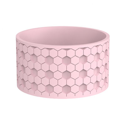 Taça de silicone personalizada 3D Bumpper Botão garrafa Manga para 20 30 40 oz Tumbler com manuseio taça silicone tampa garrafas tampa inferior