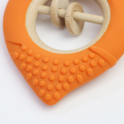 Fábrica de cenouras Bebê Bpa Grátis Grátis Brinquedos de silicone para crianças Bpa Grátis Teether de forma de bebê Tamanho perfeito para mão pequena