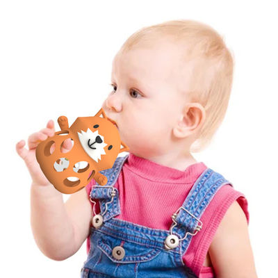 Fábrica de silicone personalizado 3D raposa animal bpa livre alimento de qualidade de silicone brinquedos de dentição de cascavel dentadores de bebê