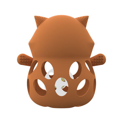 Fábrica de silicone personalizado 3D raposa animal bpa livre alimento de qualidade de silicone brinquedos de dentição de cascavel dentadores de bebê