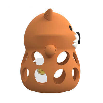 Fábrica de silicone personalizado 3D raposa animal bpa livre alimento de qualidade de silicone brinquedos de dentição de cascavel dentadores de bebê