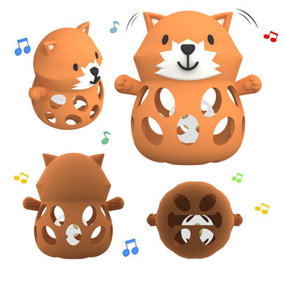 PAISEN Livre de BPA Animais Bebê Dentes Brinquedos Alimentos Grade de silicone Dentes Luvas Anti-caída Pulso Dentes de mão Brinquedos de mastigar