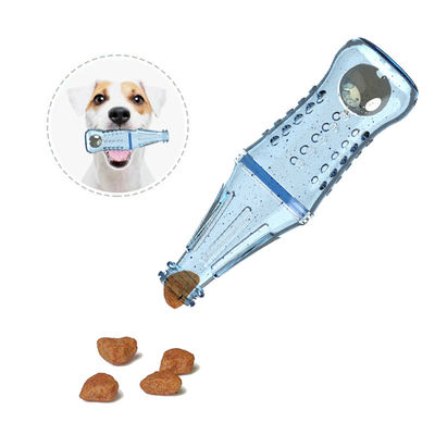 BPA de alta qualidade livre de alimentos de silicone de qualidade de cães de estimação de treinamento de garrafas brinquedos slow feeder lanche lamber garrafas de silicone de alimentos brinquedo