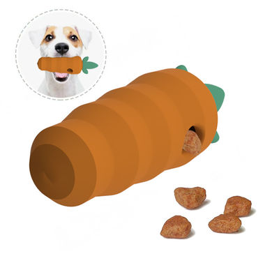 Fábrica de brinquedos de Dongguan Custom livre de BPA PVC livre de ftalatos livre de borracha macia silicone cão de estimação dentição cenoura forma brinquedos de silício