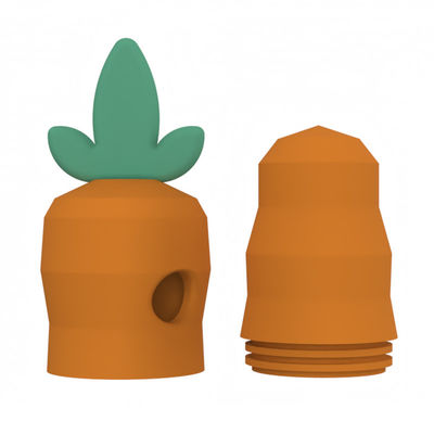 Fábrica de brinquedos de Dongguan Custom livre de BPA PVC livre de ftalatos livre de borracha macia silicone cão de estimação dentição cenoura forma brinquedos de silício