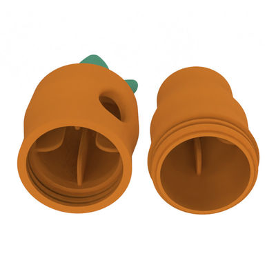 Fábrica de brinquedos de Dongguan Custom livre de BPA PVC livre de ftalatos livre de borracha macia silicone cão de estimação dentição cenoura forma brinquedos de silício