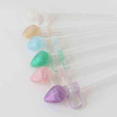 NOVA Chegada coração diamante desenhos de brilho Cobertura de palha Topper 3D 10mm Toppers de palha Chapéus para tumblers copos copos