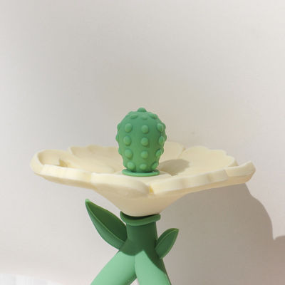 PAISEN Flores personalizadas Dentes de alimentação para bebés Brinquedos de mastigação Grade alimentar Dentes de silicone para bebés Brinquedos molares Dentes de mão para bebés Produto